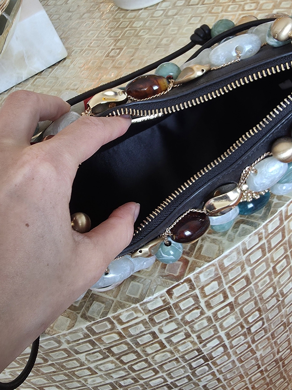 Cult Gaia Black MERCIER MINI SHOULDER BAG - Picture 8 of 9